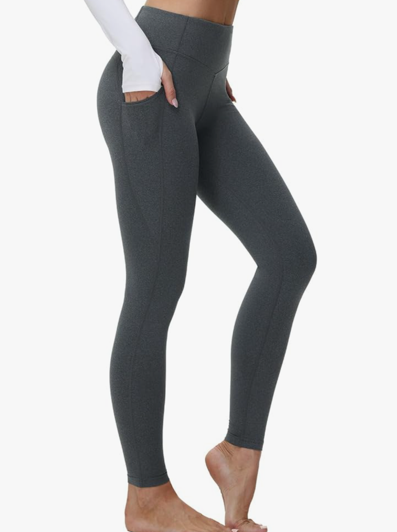 baleaf Women's Fleece Lined Leggings Thermal Warm Winter Tights High Waisted Thick Yoga Pants Cold Weather XS