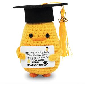 Graduation Gifts Class of 2025 - Inspirational Funny Duck with Cap and Greeting Card  Handmade Emotional Cheer Support for Her Girls Him Boys High School College Gifts (Duck) Graduation Gifts Class of 2025 - Inspirational Funny Duck with Cap and Greeting Card  Handmade Emotional Cheer Support for Her Girls Him Boys High School College Gifts (Duck)