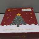 Christmas Star Tree Topper, Plug in 3D Star Tree Topper, 11Golden Glittered Metal Hollow Designed Built-in 10 Bulbs String Lights for Christmas Tree Decorations