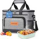 Insulated Cooler Bag for Men Women, 15L Soft Cooler Bag with Adjustable Shoulder Strap, Leakproof for Work, Camping, Travel, Picnic