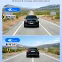 4K+4K Dash Cam Front and Rear, Free 128GB Card Included, 5.8GHz WiFi-20MB/s Fast Download, Dash Camera for Cars with Accurate GPS, G-Sensor, WDR Night Vision, 3.39" IPS Screen, 24H Parking Mode