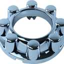 for 2017-2023 F250 F350 Super Duty 4x4 Front Wheel Chrome Center Wheel Hub Caps