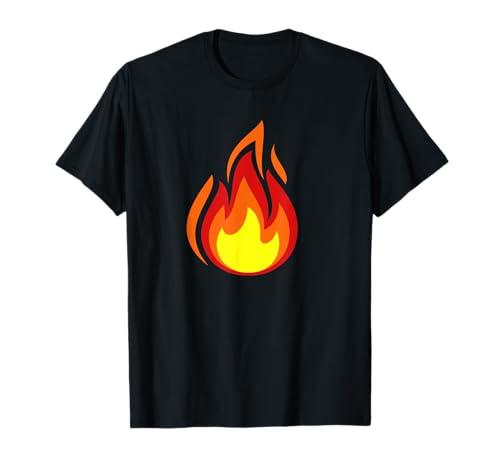 Fire Flame Symbol T-Shirt Large