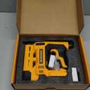 18 Gauge Brad Nail Gun for Dewalt 20V MAX Battery(NO Battery), 2 in 1 Cordless Brad Nailer, Adjustable Depth, LED Light, Electric Nail Gun for Wood, Trim Work, DIY (Dark Yellow)