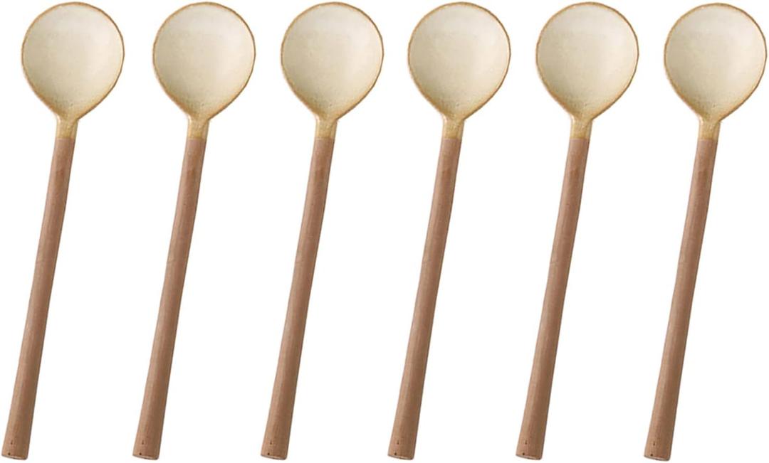Pack of 6 Ceramic Coffee Spoon Retro Garden sculpture outdoor decoration