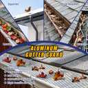 Gutter Guard 5 inch x 26 ft Leaf Filter Gutter Covers Leaf Guards for Gutters with 10 Fixed Cable Ties and Anti Scratch Gloves Rain Gutter Leaf Guard5 in x 26 ft