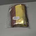 Gyulin Pack of 4,18x18 Inch Velvet Throw Pillow Covers with Gold Leather Striped Patchwork Stitching Luxury Modern Minimalist Square Pillowcase Cushion Covers for Bedroom Sofa Couch Living Room,Brown