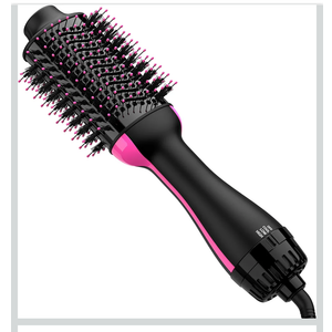 Hair Dryer Brush Blow Dryer in One, Upgraded 4 in 1 Hair Dryer and Styler Volumizer with Negative Ion Anti-frizz Ceramic Titanium Barrel Hot Air Hair Straightener Brush