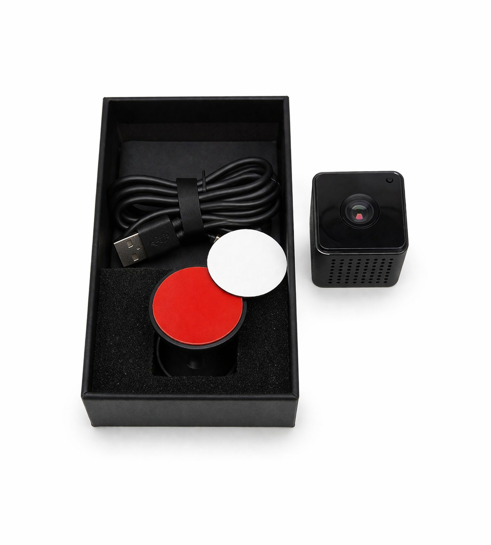 Mini Spy Camera, WiFi Hidden Camera 1080P HD Small Nanny Cam with Night Vision and Motion Detection Indoor Baby Security Camera for Home Office Spy Cam