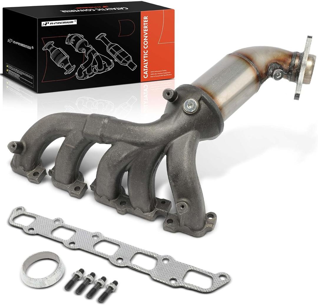A-Premium Front Exhaust Manifold Catalytic Converter Kit Direct-Fit Compatible with Chevy Colorado 2007-2012 & GMC Canyon 2007-2012 & Hummer H3 2007-2008 & Isuzu i-370 2007-2008, 3.7L, EPA Compliant