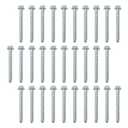50Pcs 3/8 x 3 Concrete Screws, Masonry Screws Heavy Duty Carbon Steel, Zinc Plated Hex Head Large Diameter Concrete Anchors Fits for Brick, Blocks, Cement