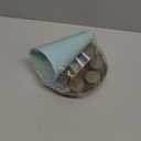 Piping Bag Holder Stand for Filling, Pastry Bag Holder Stand, Decorating Bag Holder with 8 Slots Nozzles Holder, Plastic Pastry Bag Stand for Cake Decorating Kit, Baking Accessories (Blue)