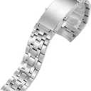 Watch Band Replacement For Omega Seamaster Brush Bracelet Stainless Steel (20mm)