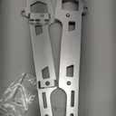 Linear Spark Plug Wire Looms Holders Brackets 4 Wire Compatible with Chevy Small Block SBC Engine (silver)