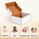 11x8x4 inches White Shipping Boxes 20 Pack，Corrugated Cardboard Gift Boxes，Mailing Boxes for Small Business Packing and Storage
