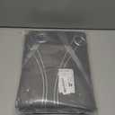 NICETOWN Grey Blackout Floral Pattern Curtains for Living Room 84 inch Long 2 Panels Set, Noise Reducing Thermal Insulated Wave Line Foil Print Bedroom Drapes for Patio Sliding Glass Door (52 x 84)