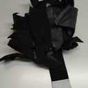 6 Pieces Cabinet Bows Large Black Velvet Ribbons Cabinet Door Bows for Thanksgiving Fall Haloween Christmas Party (Black)