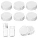 6pcs Baby Bottle Caps Compatible with Evenflo Wide Neck Baby Bottle, Travel and Storage Bottle Lids Replacement, Soft & Safe Bottle Lid