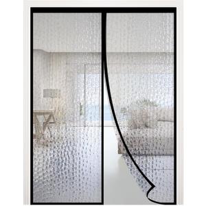 RELIANCER Magnetic Thermal Insulated Door Curtain,Waterproof EVA Door Cover,Fit Doors Size 34"x96",Temperature Protection Insulated Doorway Curtain Partition,Patio Self-Closing Doors Net Screen
