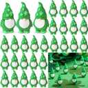 25 Pcs St. Patrick's Day Mini Gnomes Figures Tiny Gnomes for St. Patrick's Day Gift Small to Hide Rubber Statues for Day Party Favors Goodies Bag Accessories