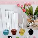 Mini Vase Magnets for Fridge, Ceramic Vase Refrigerator Magnets, Funny Mini Plant Magnets, Small 3D Plant Vase, Suitable for Fridge, Kitchen, Office Decoration (8Pcs)