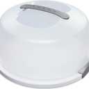 Sterilite 2008004 Cake Server, White (CLEAR, 2)