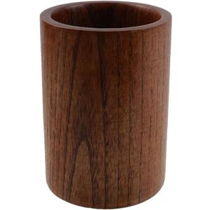 MY MIRONEY Wooden Utensil Holder Kitchen Spoon and Chopstick Holder Multi-Functional Wood Pen Holder Makeup Brush Holder Desktop Storage Organizer, 3.62" x 5.08"(Type 1)