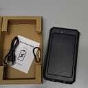 Solar Charger, 38800mAh Solar Power Bank, Waterproof External Backup Battery Power Pack with USB C Input/Output/LED Flashlights Compatible with iPhone, Samsung, iPad, Suitable for Outdoor, Camping (Turquoise)