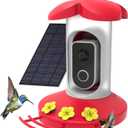 Hummingbird Feeder with 4K Camera, Smart Hummingbird Feeder 4G Camera Solar Powered with AI Identify, Auto Capture Bird Videos & Motion Detection, Ideal Gift for Bird Lovers