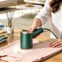 Steamer Iron for Clothes, Handheld Garment Steamer for Wrinkle Remova, Portable Steam Iron for Dry & Wet Ironing, 50ml Visible Water Tank with Fast Heat-up, Mini Travel Steame for Home Office, Green