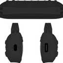 JCHPINE Silicone Cover Case for Bose SoundLink Flex Bluetooth Portable Speaker Accessories, Silicone Skin for Bose SoundLink Flex Speaker Shoulder Strap(Upgraded Black Case)