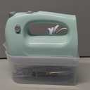 Lord Eagle Hand Mixer Electric Handheld 400W, 5-Speed Lightweight Kitchen Mixer with Storage Case, 5 Stainless Steel Attachments for Baking Cake Egg Cream Food Beater, Turbo+Eject Button, Green