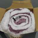 Berkshire Blanket-Sherpa Fleece Blanket, Warm and Soft Loftmink Reversible Blanket for Bed, Sofa and Travel, Plum Smoke, 90 in x 108 in (King)