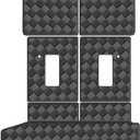 Cargo Mat for 2016-2024 2025 Dodge Durango 6 Seats Trunk Mat & 2ND+3RD Row Rear Backrest Mat, All Weather Rear Cargo Liner Back Seat Cover Protector