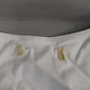 QINSEN Womens Square Neck Tennis Dress Pleated Sleeveless Built in Shorts Golf Athletic Dress with Pockets (Medium, White)