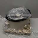 bella 6.0 Qt Manual Slow Cooker, Ceramic Nonstick Coating, 3 Temperature Settings, Dishwasher Safe Stoneware Pot and Tempered Glass Lid, Cool Touch Handles & Tangle Free Cord Wrap, Oatmilk