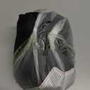 MLVOC Travel Pillow 100% Pure Memory Foam Neck Pillow, Comfortable & Breathable Cover, Machine Washable, Airplane Travel Kit with 3D Contoured Eye Masks, Earplugs, and Luxury Bag, Standard (Black)