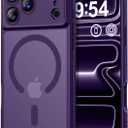 Thomo Magnetic for iPhone 17 Pro Max Case, [Compatible with Magsafe] [Full Camera Protection] Translucent Matte Military Grade Shockproof with Anti-Fingerprint Phone Cover 2025, Deep Purple