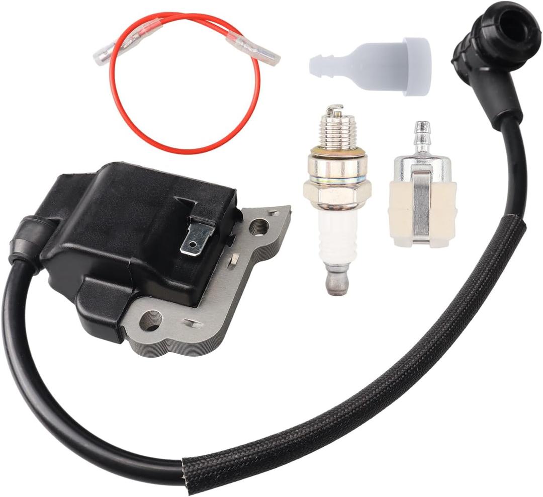 A411000880 Ignition Coil Spark Plug for Shindaiwa AH231 C230 T230 Trimmer Replaces 20077-71610 20016-71600 20016-71601 20018-31430