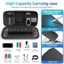 Keshoyal Switch Carrying Case Compatible With Nintendo Switch 2, With 12 Games Cartridges Protective Hard Shell Travel Carrying Case Pouch For Console & Accessories (Compact DS Style )