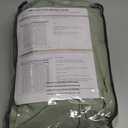 100% Blackout Shield Linen Look Textured Pinch Pleated Curtains Blackout Drapes 96 Inch Long 2 Panels Set, Faux Linen Blackout Curtains for Bedroom & Living Room, 40" W x 96" L, Sage Green