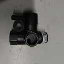 Shower Diverter Valve G1/2 Solid Brass 3 Way Shower Diverter Valve for Hand Held Showerhead, Black
