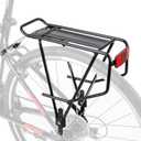 Rear Bike Rack - Bike Cargo Rack for Flat Mount Disc Brake/Non-Disc Brake Mount - Large Capacity Bicycle Pannier Rack (Narrower)