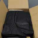 Veraste 33" L x 25" W x 25" H Collapsible Travel Dog Crate, Portable Soft Dog Kennel for Medium Large Dogs up to 60 lbs, 4-Door Foldable Travel Crate with Durable Mesh & Storage Bag, Black