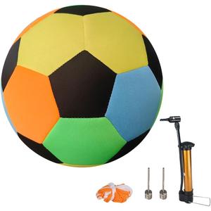 Ausla 8 Inch Size 4 Soccer Ball, Neoprene Rubber Soft Training Ball, Indoor Play for Kids with Pump