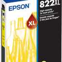 EPSON 822 DURABrite Ultra Ink High Capacity Yellow Cartridge (T822XL420-S) Works with WorkForce Pro WF-3820,3823, 4820, 4830, 4833, 4834