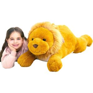 IKASA Large Lion Stuffed Animal Plush Toy,30" Giant Lions Cute Jumbo Soft Toys,Huge Big Size Plushy Fluffy Fat Oversized Plushie,Gifts for Kids Girls