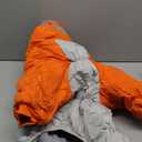 SUNFURA Full Body Dog Coat - Warm Fleece Jacket for Extra Large Dogs, Turtleneck Winter Coats with Harness, Reflective Dog Snowsuit Windproof Puffer Jackets with Legs for Great Dane, Orange 3XL