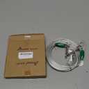Petest 30ft Reflective Tie-Out Cable for Medium Dogs Up to 60 Pounds (Darkgreen & Silver)