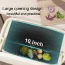 ZOHCAJBO Hanging Small Trash Can with Lid for Cabinets/Bathrooms/Bedrooms/Offices/Camping (Big)